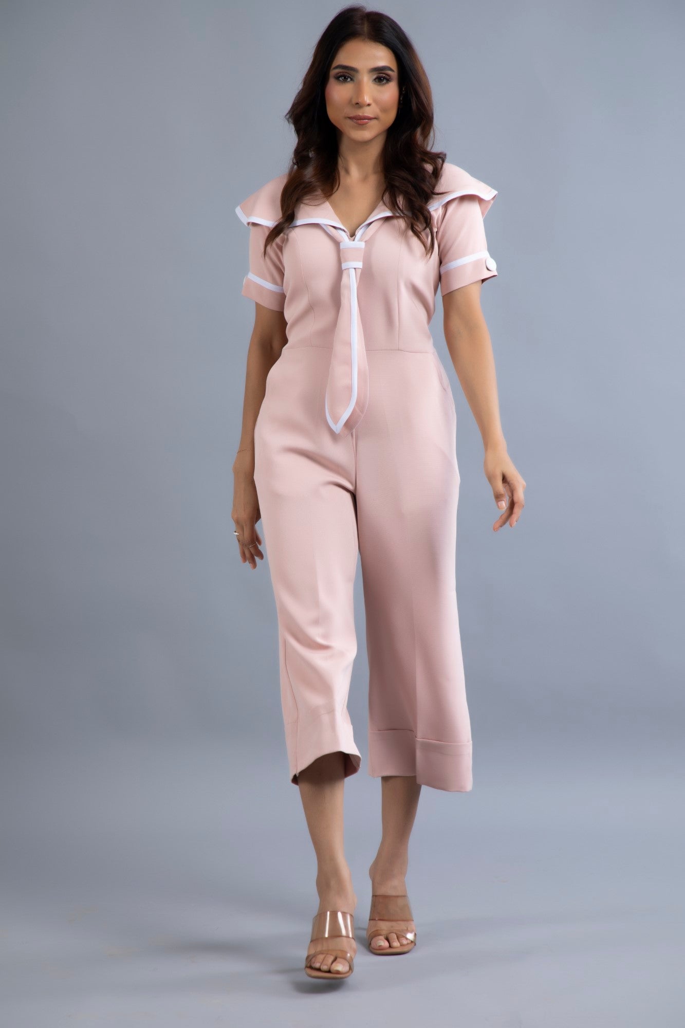 Blush Nautical Jumpsuit