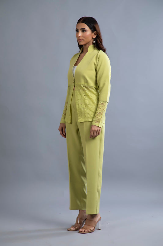 Lime Lace Fusion Suit Set