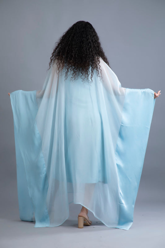 Sky Breeze Organza Kaftan Set