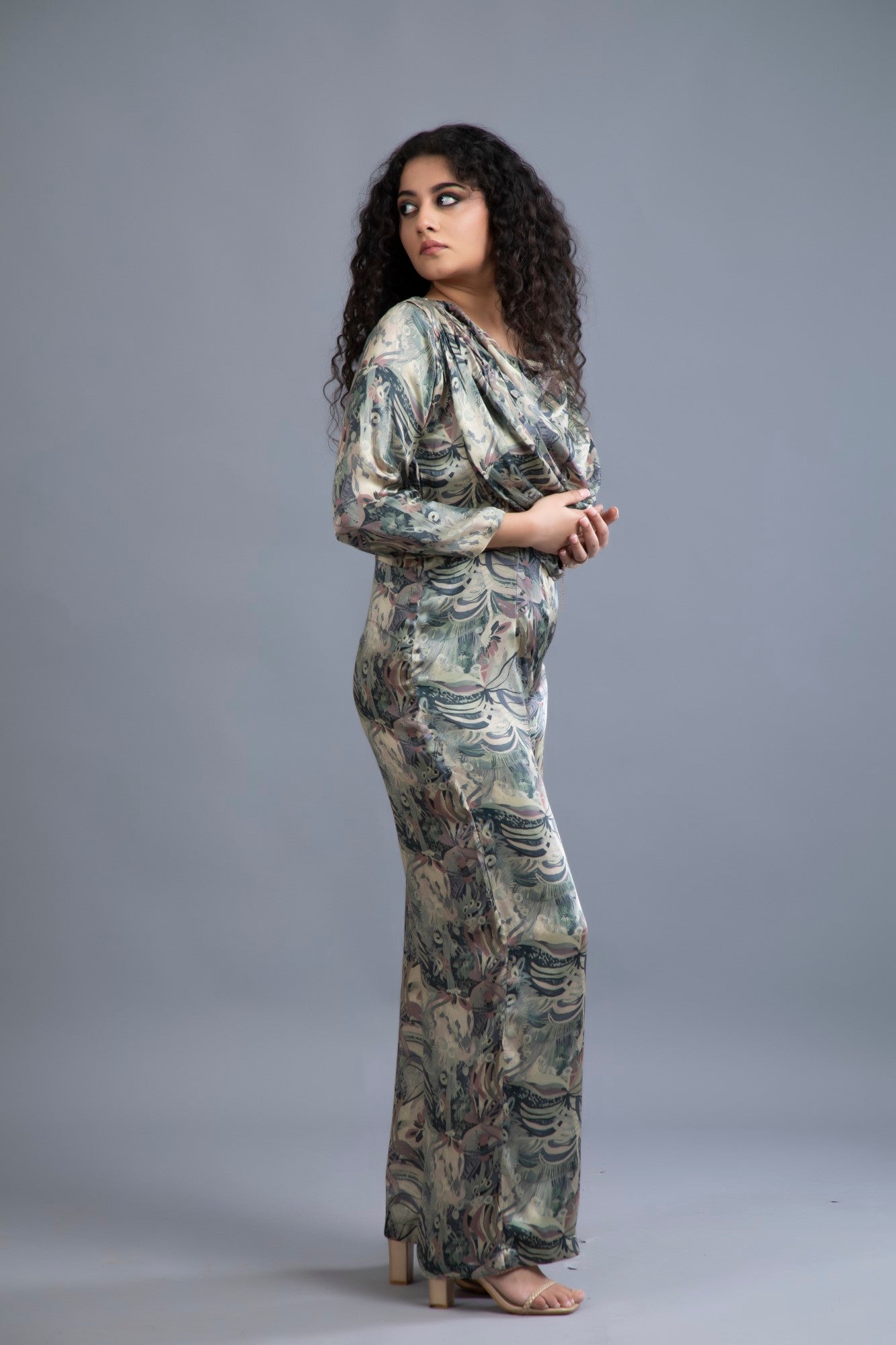 Botanical Drape Jumpsuit
