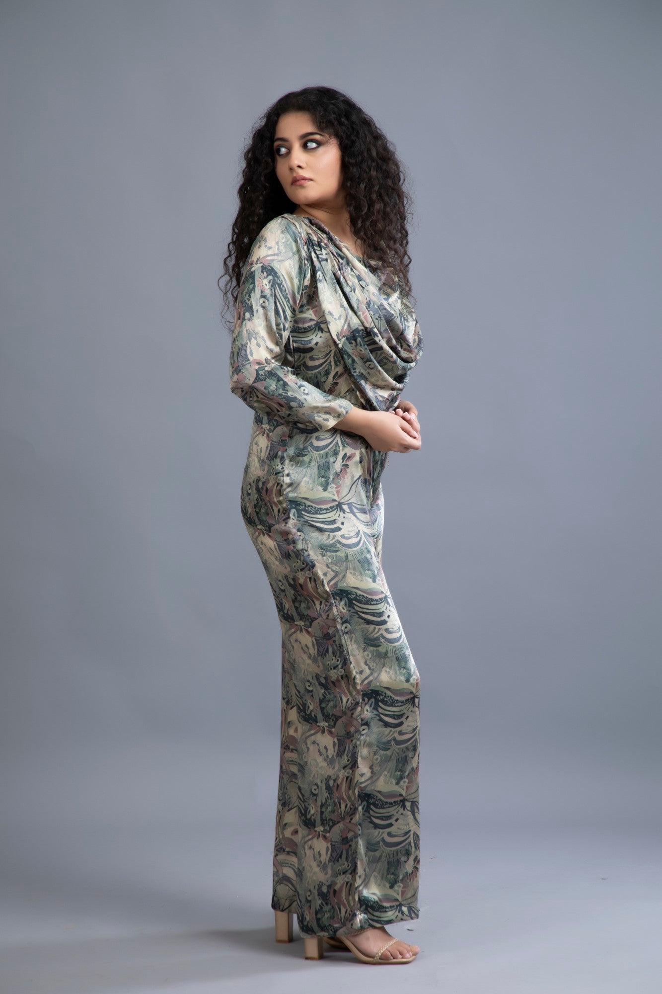 Botanical Drape Jumpsuit