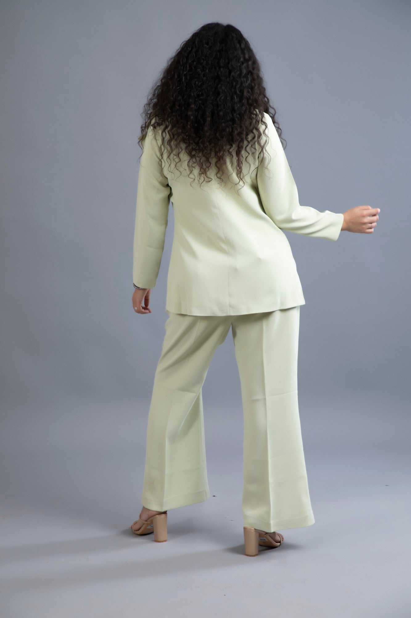 Mint Blossom Blazer Set