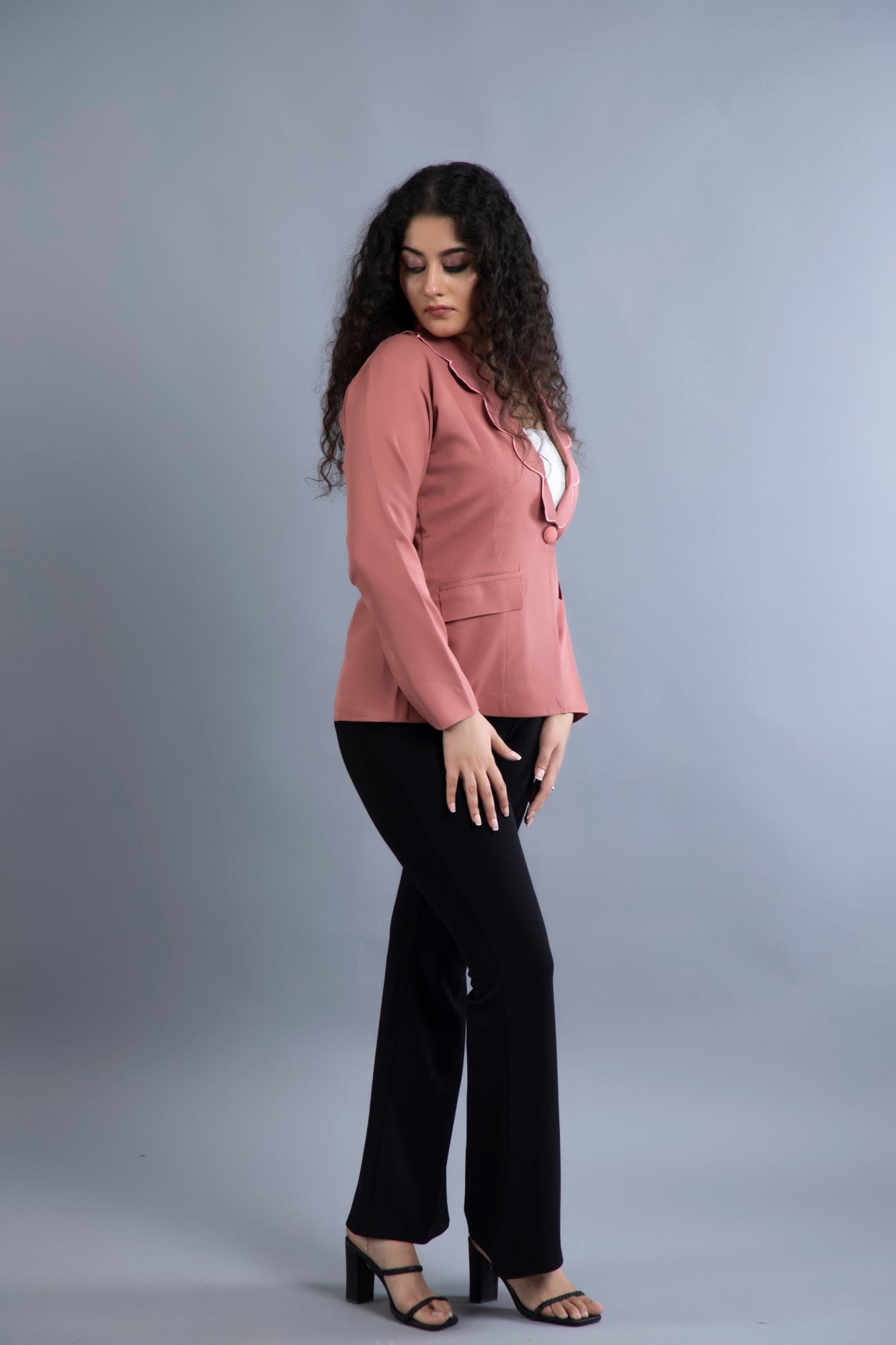 Blush Wave Blazer