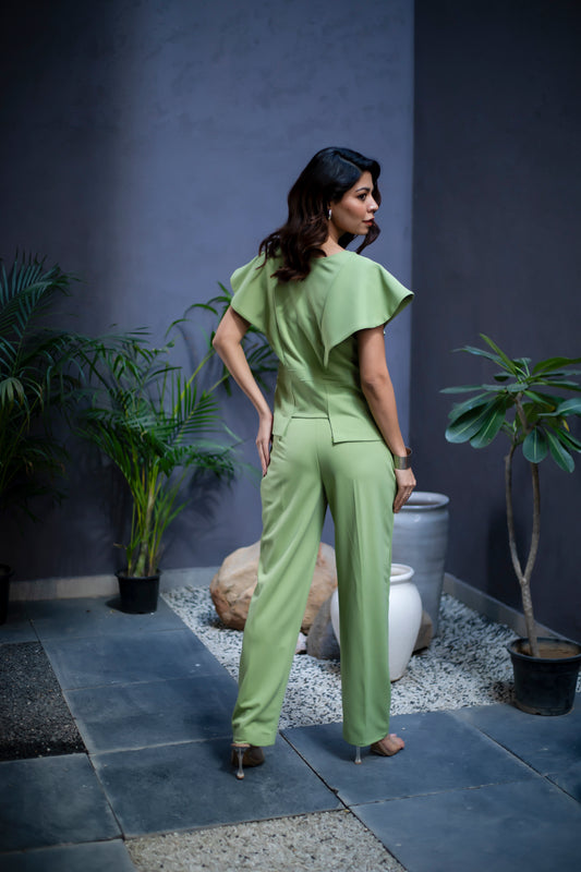 Terrain Sculptural Peplum Suit Set