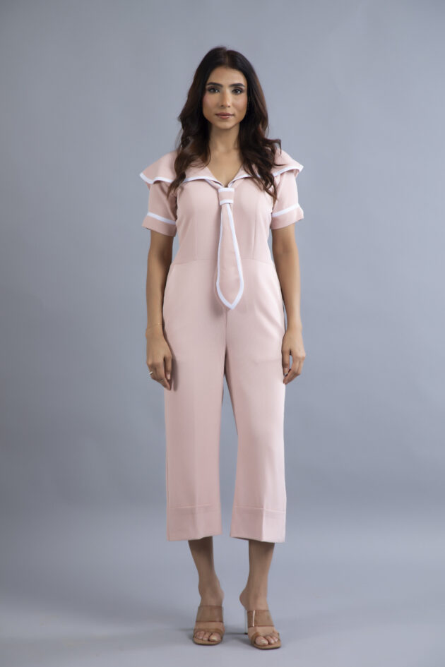 Blush Nautical Jumpsuit