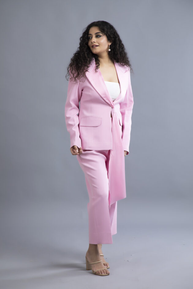 Rose Quartz Belted Suit Set - Image 3