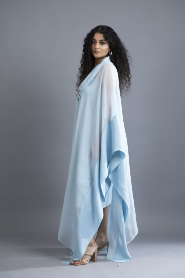 Sky Breeze Organza Kaftan Set - Image 2