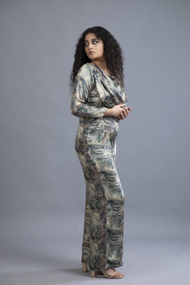 Botanical Drape Jumpsuit - Image 2